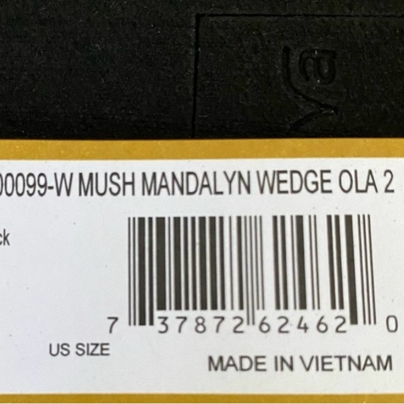 New Teva Mush Mandalyn Wedge OLA 2 BLk Women’s Sandal slightly platform inspired - Picture 8 of 8